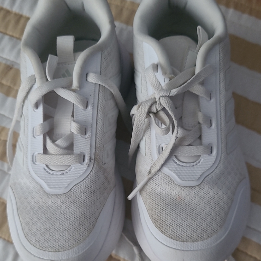adidas Kids White Mesh Sneakers